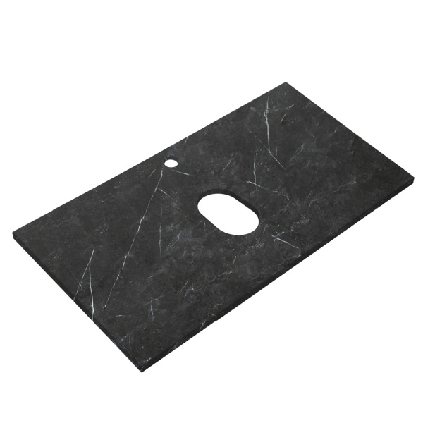 Столешница Belbagno 80 см KEP-80-MNO под раковину marmo nero opaco