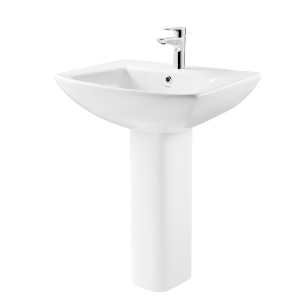 Раковина с пьедесталом прямоугольная керамика 61x51 Creo Ceramique TOURS TO3000N+T03010N Раковина с пьедесталом прямоугольная керамика 61x51 Creo Ceramique TOURS TO3000N+T03010N
