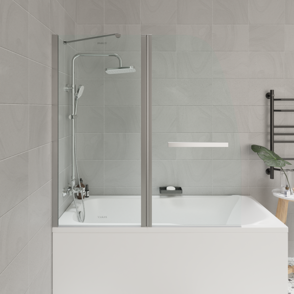 Штора для ванной стеклянная Parly F03 хром