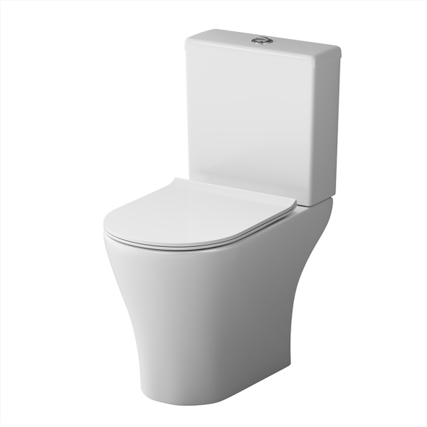 Унитаз-компакт с бачком Damixa Sirius DX86C8600SC безободковый с микролифтом