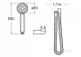 Душевой набор Roca Stella 80/3F 5B1303C00 Душевой набор Roca Stella 80/3F 5B1303C00