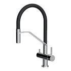 Смеситель для кухни Omoikiri Akeno 4994544 нержавеющая сталь/черный