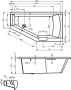 Ванна акриловая RIHO GETA 160 L 160x90 BA8700500000000 Ванна акриловая RIHO GETA 160 L 160x90 BA8700500000000
