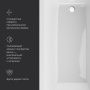 Акриловая ванна AM.PM Gem 170x75 W93A-170-075W-A