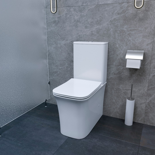 Напольный унитаз-компакт безободковый Cerutti SPA Marmolada CT7777 с быстросъемным сиденьем микролифт Напольный унитаз-компакт безободковый Cerutti SPA Marmolada CT7777 с быстросъемным сиденьем микролифт