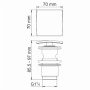 Донный клапан Push-up WasserKRAFT A167 Донный клапан Push-up WasserKRAFT A167