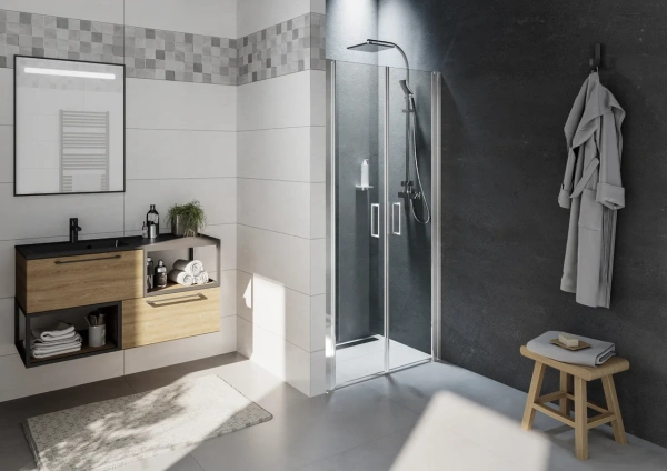 Душевая дверь Riho Novik 100x200 G003005120 профиль хром