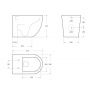Унитаз приставной  BelBagno SFERA-R BB2141CBR Унитаз приставной  BelBagno SFERA-R BB2141CBR