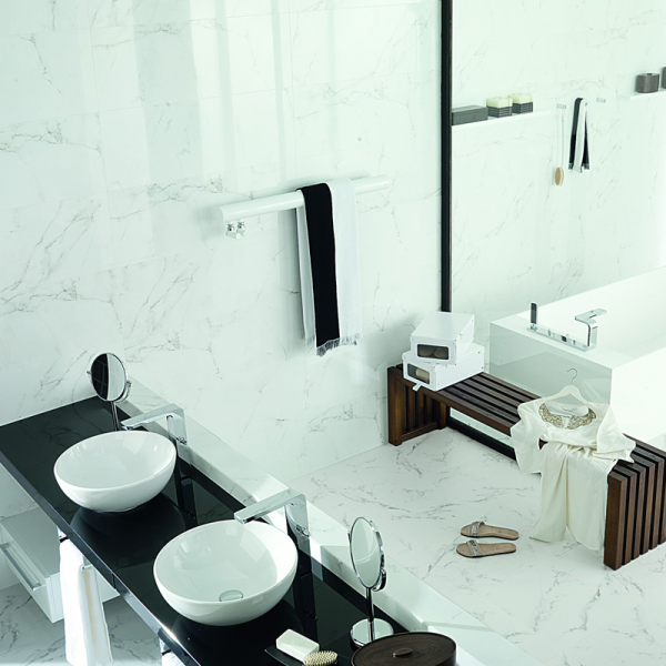 Плитка керамическая напольная 43,5x43,5 см PORCELANOSA MARMOL CARRARA P14590361 белый Плитка керамическая напольная 43,5x43,5 см PORCELANOSA MARMOL CARRARA P14590361 белый
