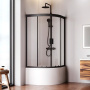 Душевой уголок AM.PM Gem 90x150x90 W90G-401A090BT профиль черный