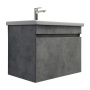 Тумба с раковиной Comforty Осло 70 см 00-00006118 подвесная бетон светлый