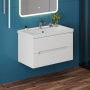 Тумба под раковину Onika Айленд 80 см 108060 подвесная белая