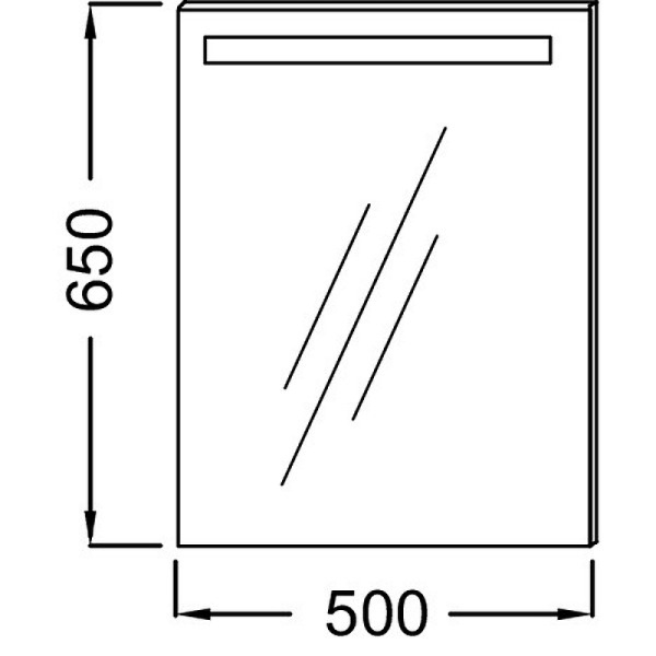 Зеркало с подсветкой подогревом и выключателем 50x65 см Jacob Delafon Parallel EB1410RU-NF Зеркало с подсветкой подогревом и выключателем 50x65 см Jacob Delafon Parallel EB1410RU-NF