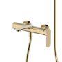 Смеситель AQUAme Monza AQM6312BG шлифованное золото