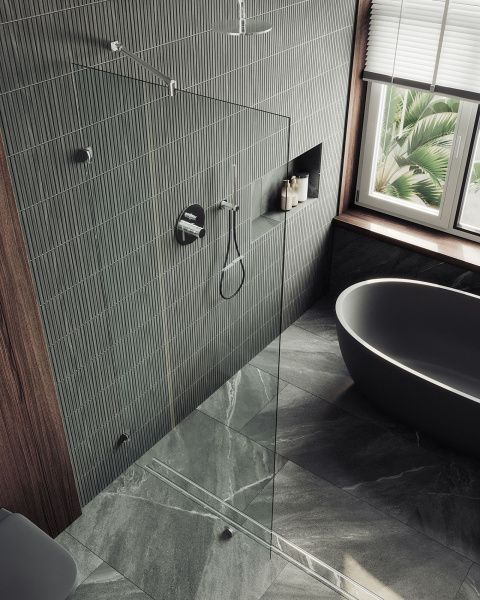 Душевая перегородка коннектор стена-стекло 99x195 см MaybahGlass  MGD-261-4 стекло бесцветное Душевая перегородка коннектор стена-стекло 99x195 см MaybahGlass  MGD-261-4 стекло бесцветное