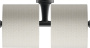 Двойной держатель для туалетной бумаги 26 см DURAVIT Starck T 0099384600 Двойной держатель для туалетной бумаги 26 см DURAVIT Starck T 0099384600