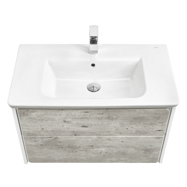 Тумба под раковину Roca Ronda 80 см Z.RU93.0.300.4 подвесная бетон, белый