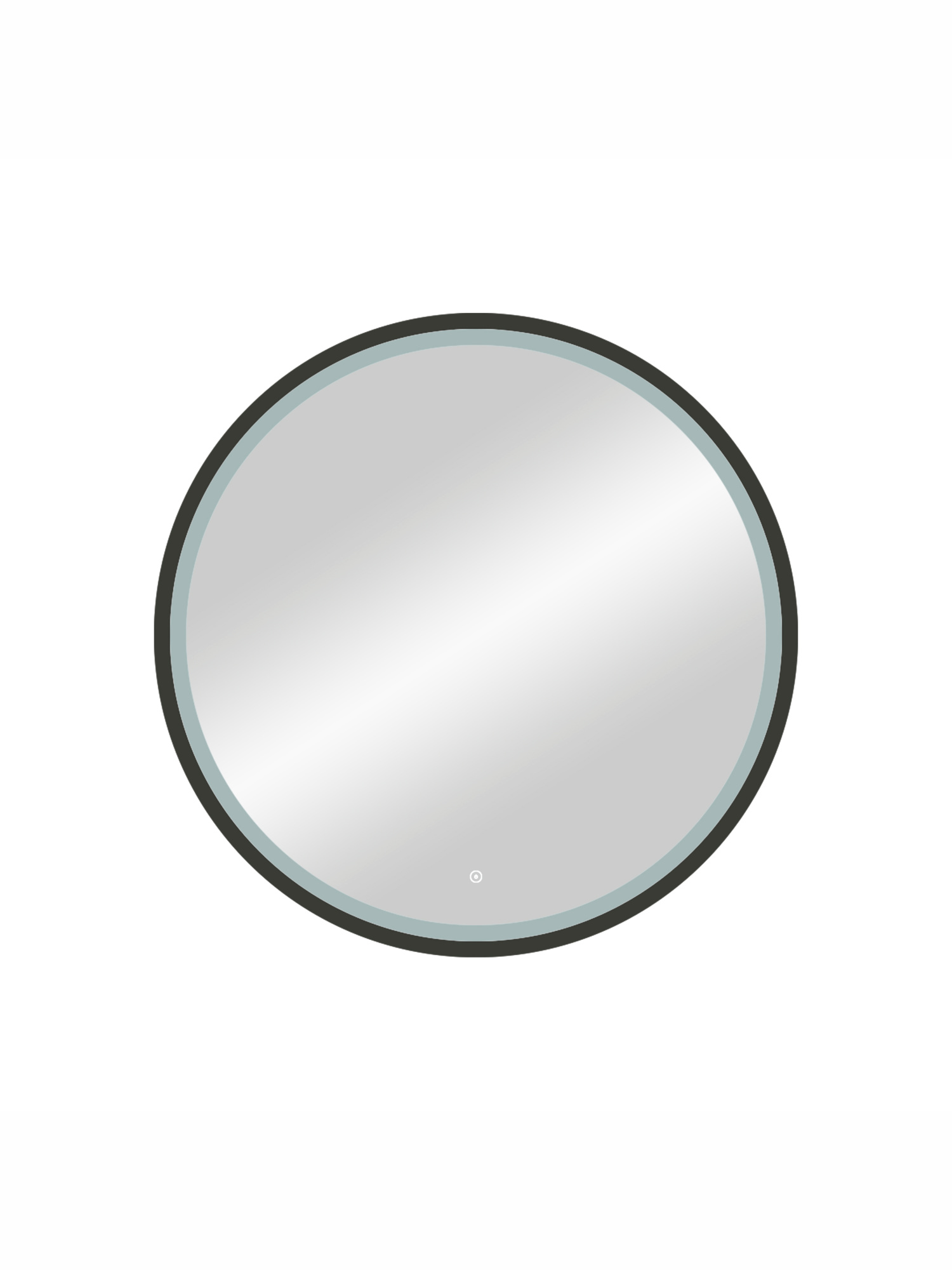 Зеркало Какса-А Luxe 60 см 005380 с подсветкой черное