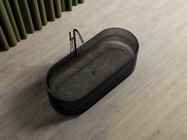 Ванна из полиэфирной смолы Abber 170x75 см AT9708Onyx