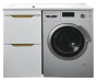 Тумба с раковиной напольная левая 56 см Azario Magenta CS00078395 Тумба с раковиной напольная левая 56 см Azario Magenta CS00078395