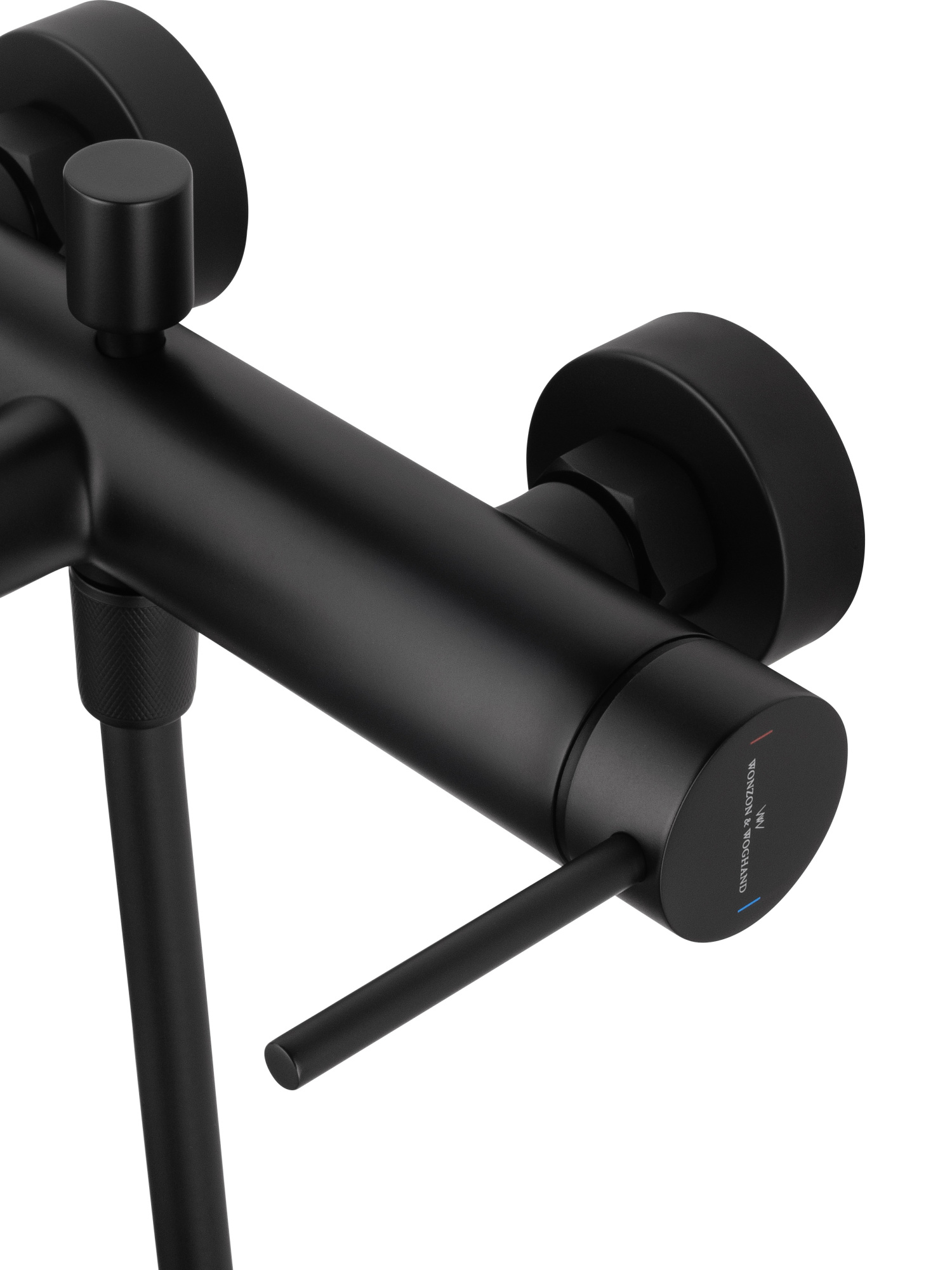 Смеситель для ванны с душем и гарнитуром Wonzon & Woghand Stick WW-88639017-MB черный матовый