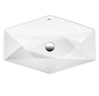 Раковина Runo Poligono 65 см 00-00001446 накладная