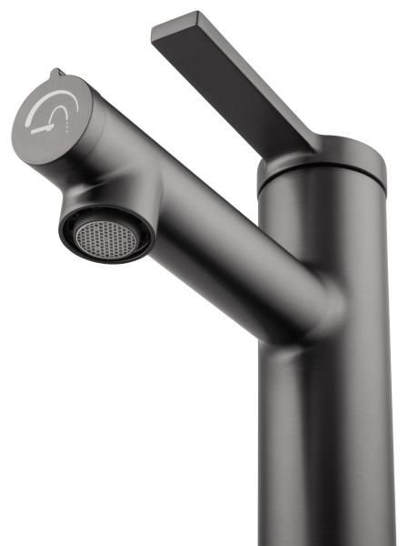 Смеситель для раковины Wonzon & Woghand WW-H1017-BGG темный графит брашированный