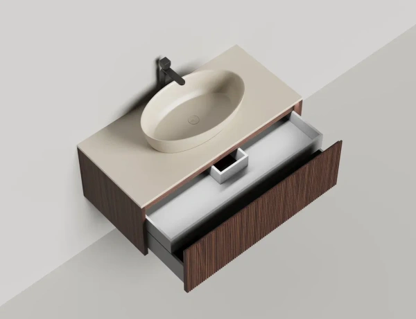 Тумба под раковину Salini Domino 100 см 27D210ONF подвесная любой RAL