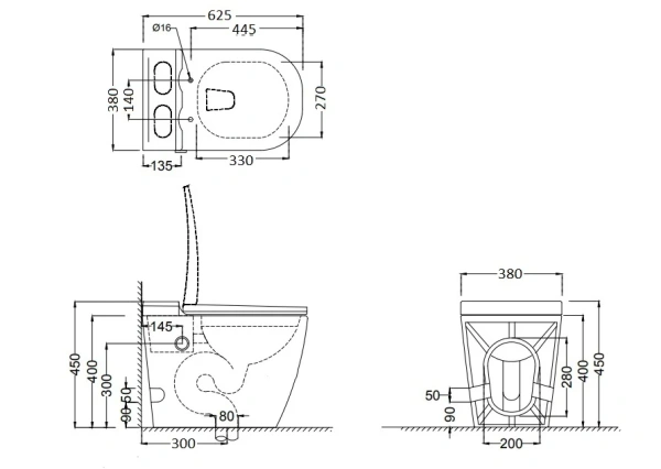 Унитаз приставной импульсного смыва безободковый Cerutti Spa NAUTILUS Pulse CT10200 с сиденьем микролифт Унитаз приставной импульсного смыва безободковый Cerutti Spa NAUTILUS Pulse CT10200 с сиденьем микролифт