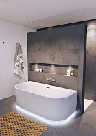 Ванна акриловая RIHO DESIRE B2WWHITE GLOSSYSPARKLE SYSTEM 180x84 BD07005S1WI1144 Ванна акриловая RIHO DESIRE B2WWHITE GLOSSYSPARKLE SYSTEM 180x84 BD07005S1WI1144