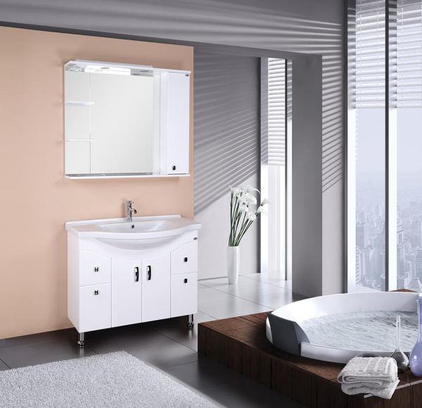 Тумба под раковину Onika Эльбрус 90 см 109016 белый