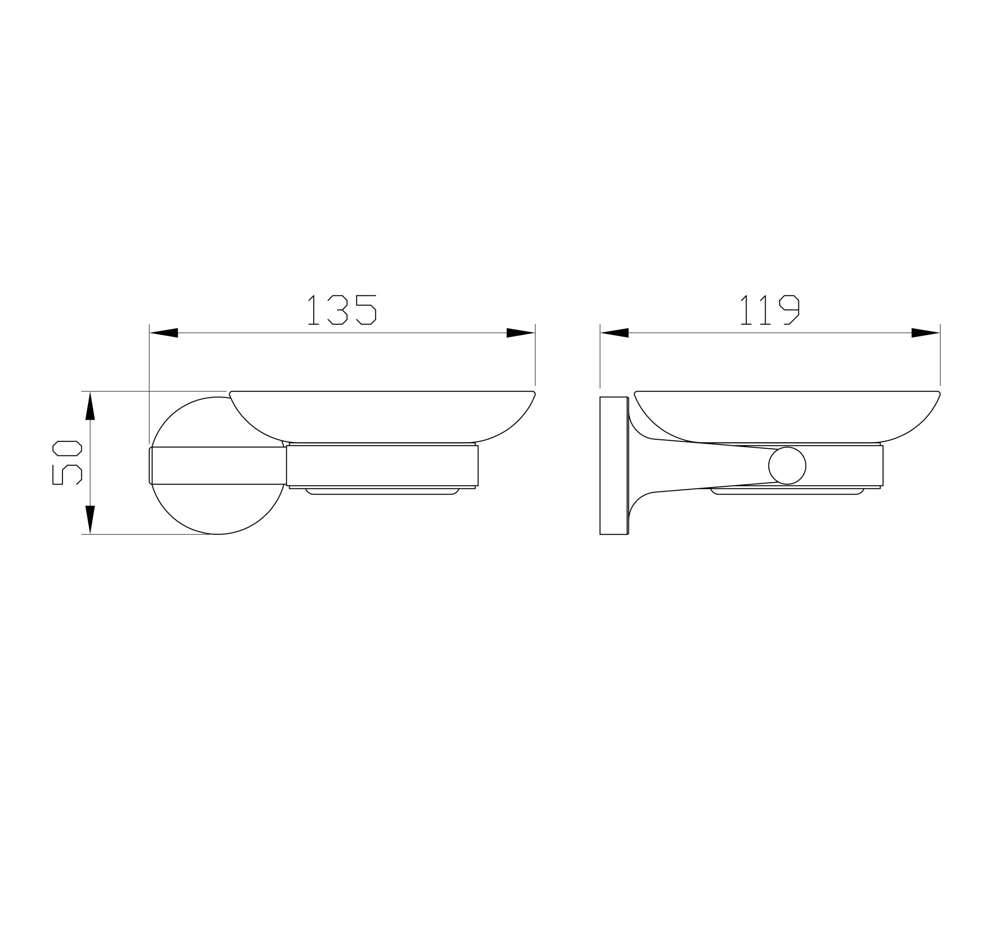 Мыльница Wonzon & Woghand Simple WW-6522-BG золото брашированная