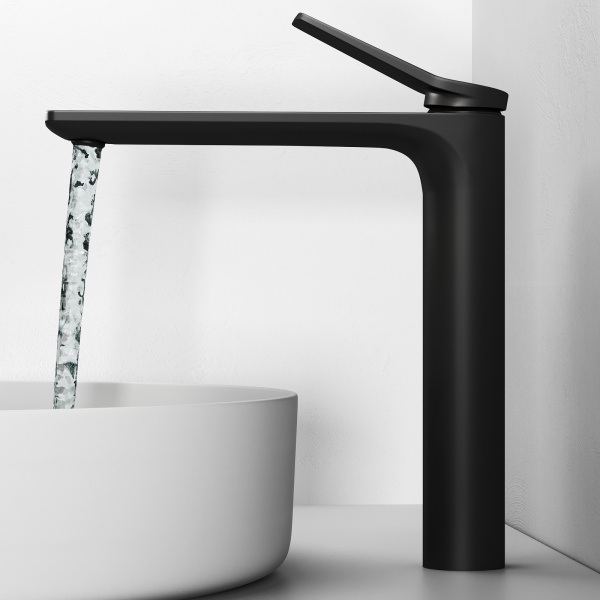 Смеситель для раковины Abelsberg Intensa EGF23521MB вулканический черный матовый