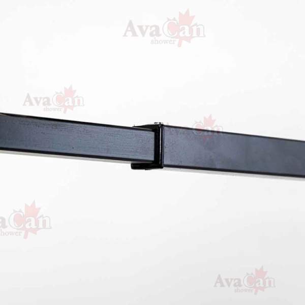 Душевая перегородка AvaCan 110x200 MB100MT профиль черный