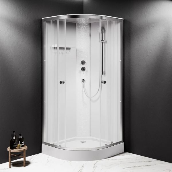Душевая кабина 90x90 AM.PM X-Joy W94C-401-090MT стекло прозрачное профиль хромматовый Душевая кабина 90x90 AM.PM X-Joy W94C-401-090MT стекло прозрачное профиль хромматовый