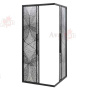 Душевой уголок AvaCan 110x195x110 KB100 профиль черный