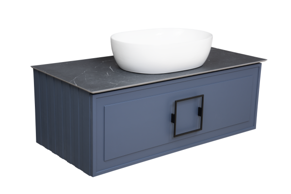 Тумба под раковину La Fenice Cubo Blu Grigio синяя 100 FNC-01-CUB-BG-100 Тумба под раковину La Fenice Cubo Blu Grigio синяя 100 FNC-01-CUB-BG-100