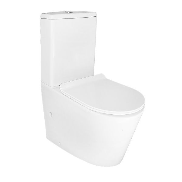 Унитаз-компакт Azario Vetro AZ-2149 безободковый с микролифтом