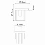 Держатель освежителя WasserKRAFT Exter K-5245 Держатель освежителя WasserKRAFT Exter K-5245
