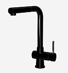 Смеситель для кухни с вытяжным изливом Webert Lisbona LS940302560 черный матовый Смеситель для кухни с вытяжным изливом Webert Lisbona LS940302560 черный матовый