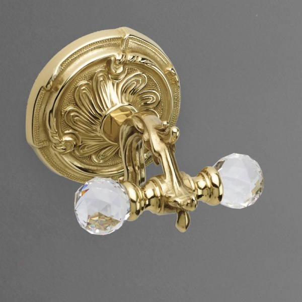 Крючок двойной ART&MAX BAROCCO CRYSTAL AM-1784-Cr-C Крючок двойной ART&MAX BAROCCO CRYSTAL AM-1784-Cr-C