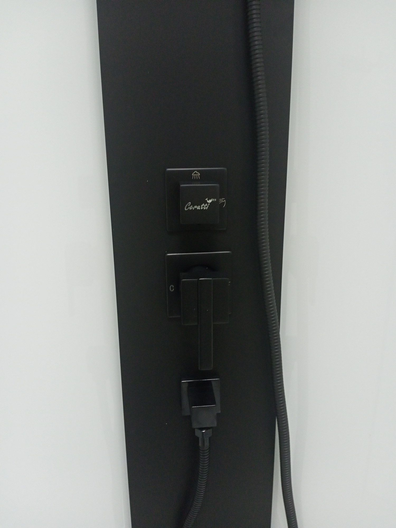 Душевая кабина Ceruttispa 90x225 CHIKA901B профиль черный