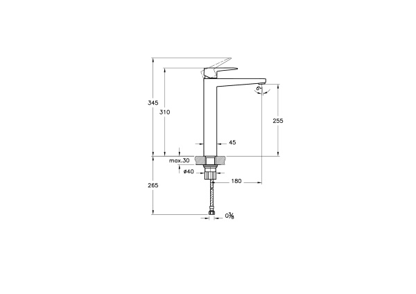 Смеситель для раковины VitrA Root Square A42733EXP хром глянцевый