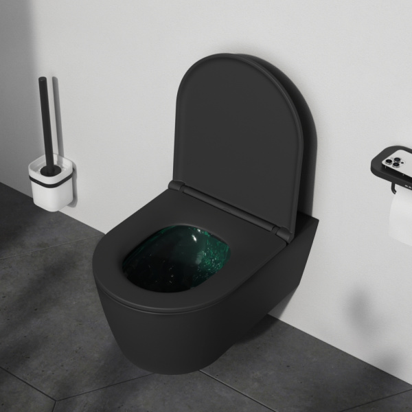 Унитаз подвесной AM.PM Func C8F1701MBSC безободковый с микролифтом