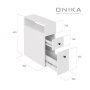 Пенал Onika Кроун 20x70 см 402001 напольный белый