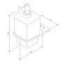 Стеклянный диспенсер для жидкого мыла с настенным держателем AM.PM Inspire 2.0 A50A36900 Стеклянный диспенсер для жидкого мыла с настенным держателем AM.PM Inspire 2.0 A50A36900