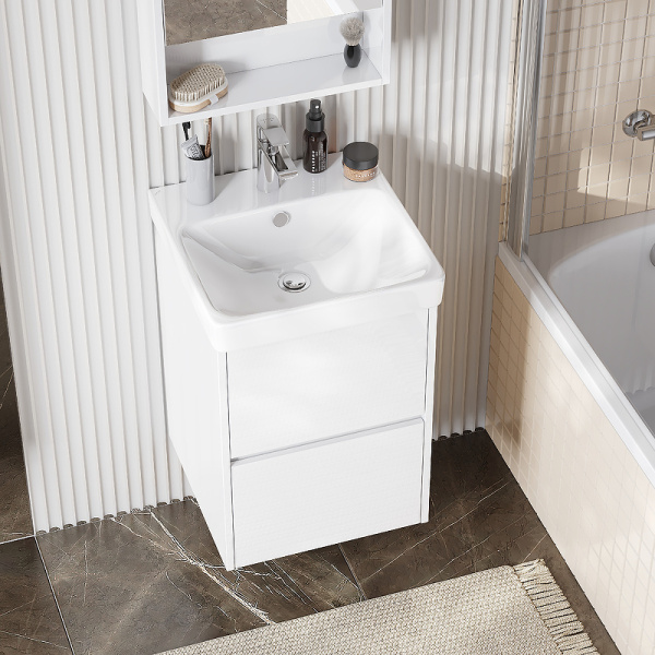 Тумба под раковину Aquaton Сканди 45 см 1A251601SD010 подвесная белая