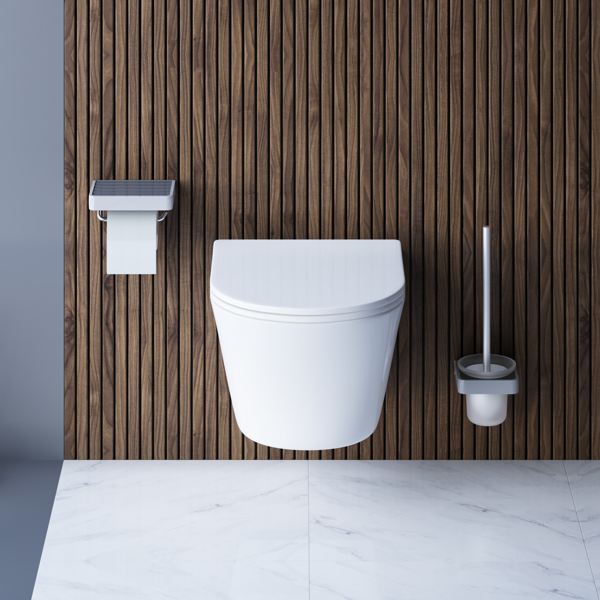 Унитаз подвесной Damixa Skyline DX35C1700SC безободковый с микролифтом