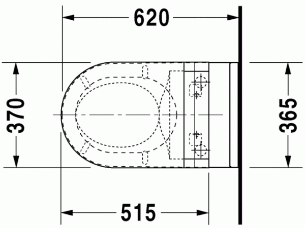 Унитаз подвесной для SensoWash DURAVIT STARCK 3 2226590000 Унитаз подвесной для SensoWash DURAVIT STARCK 3 2226590000