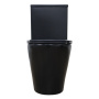 Унитаз-компакт Azario Black Queen AZ-8380 безободковый с микролифтом